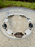 Natural Phantom Quartz 'Ink-Wash' Block Necklace
