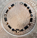 Midnight Blossom Black Cherry Blossom Agate & Mexican Crazy Agate Necklace